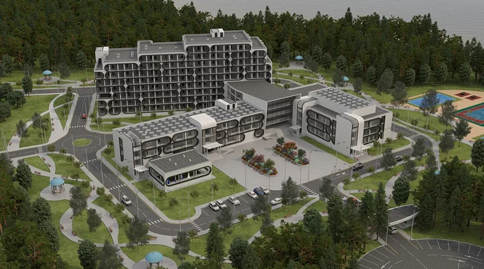 Architectural site plan