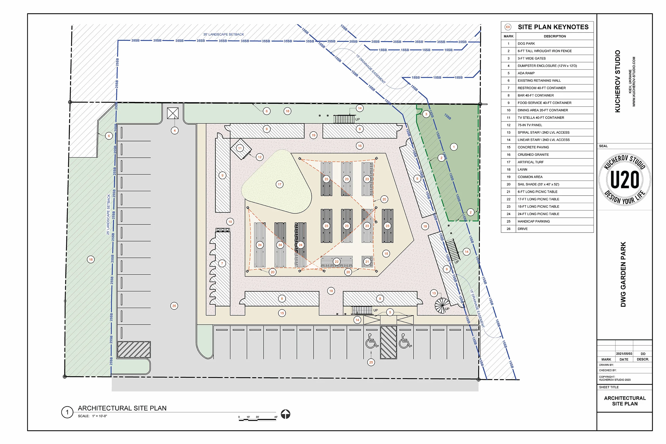 DWG garden park