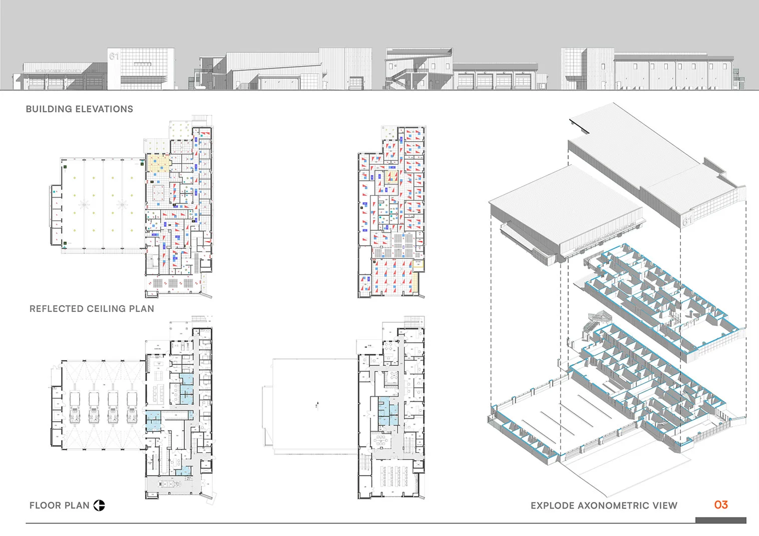 Needham fire station - View 3