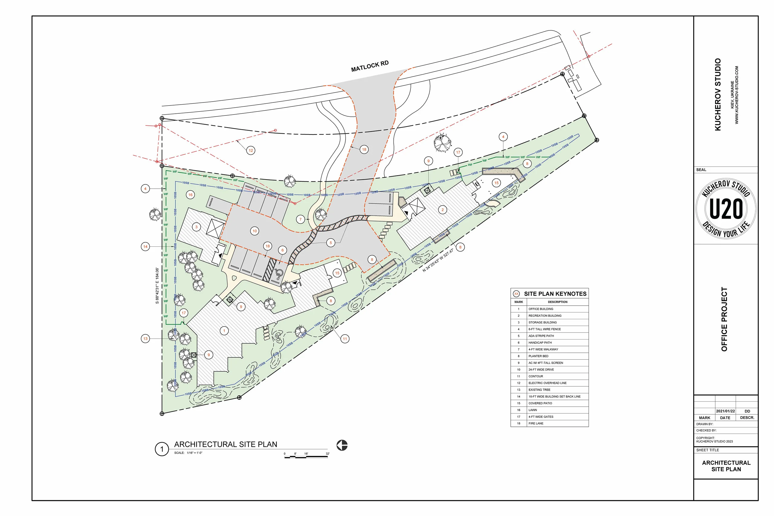 Architectural site plan - View 8