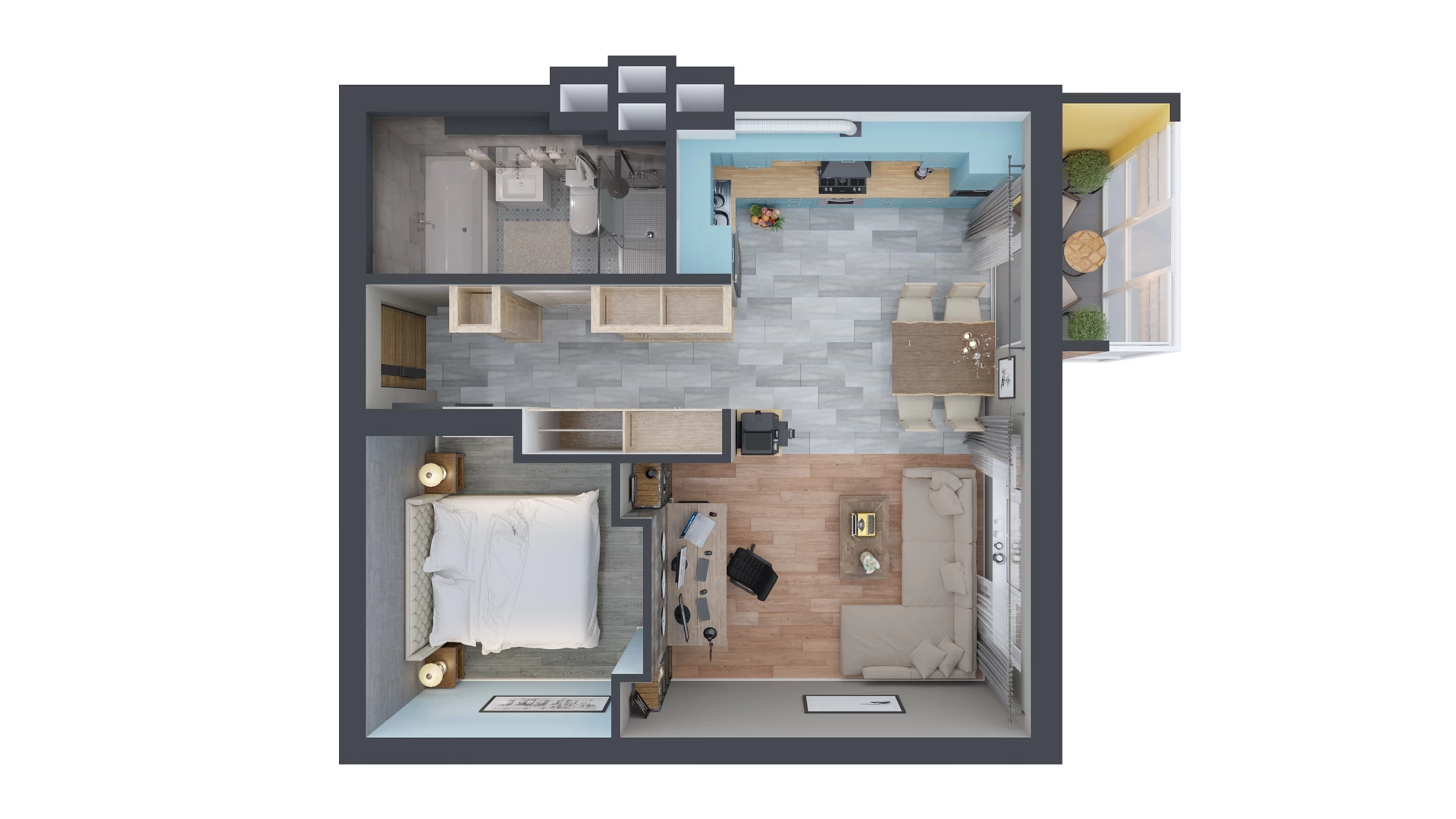 2D and 3D floor plans - View 2