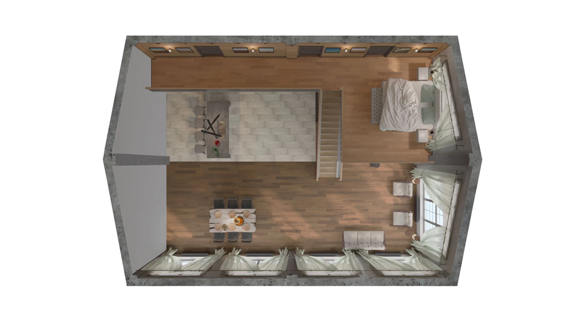 2D and 3D floor plans - View 3