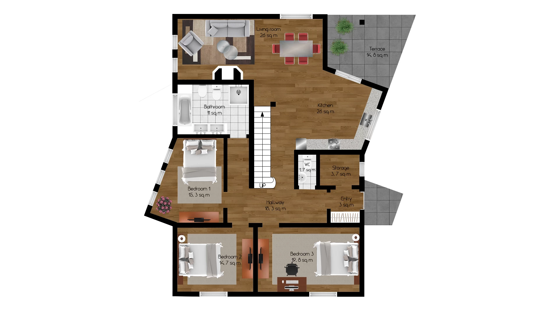 2D and 3D floor plans - View 7