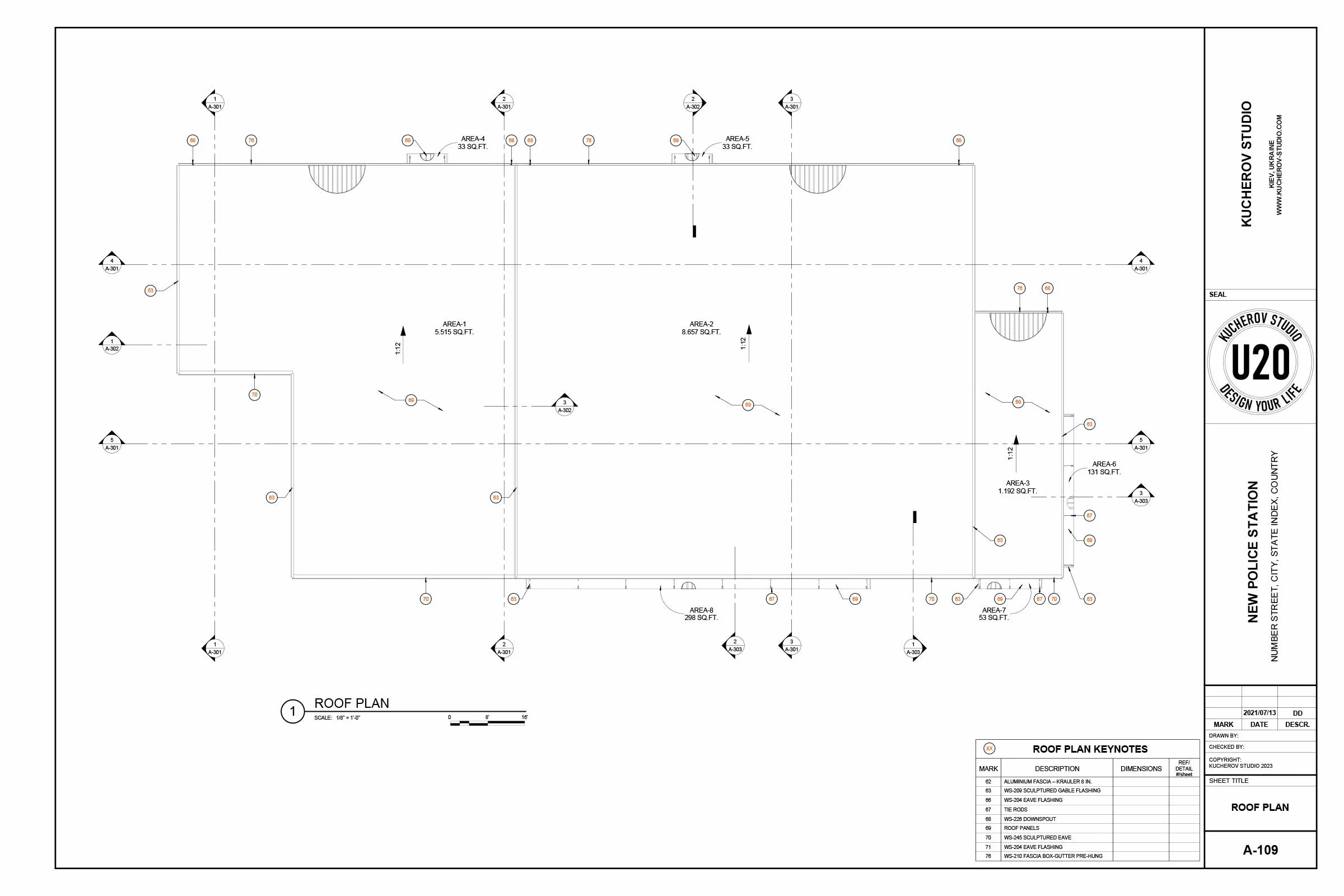 Building construction drawings - View 4