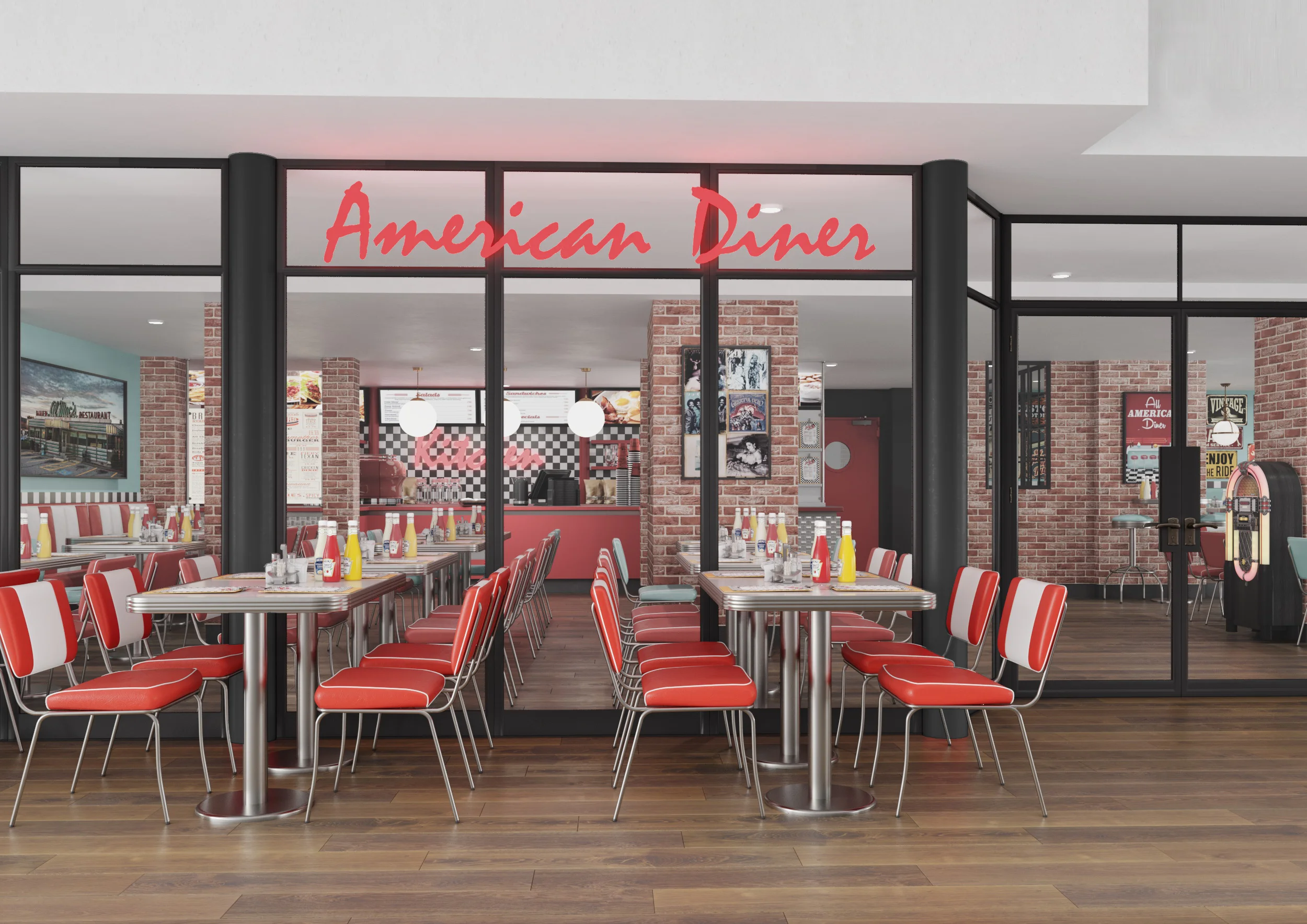 "American Diner" cafe, Germany