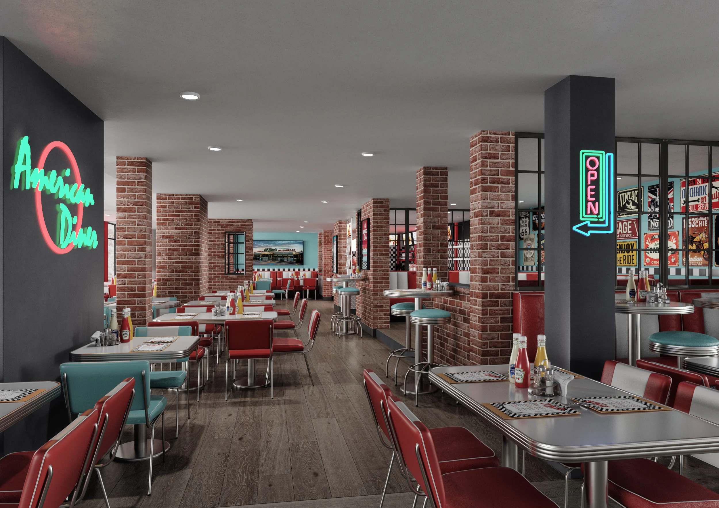 "American Diner" cafe, Germany - View 4